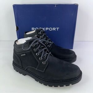 Rockport Men's Weather Or Not Waterproof Black Hiking Boots Shoes Size 7W